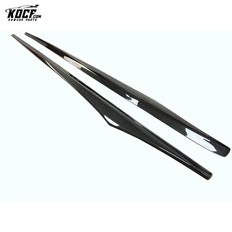 1 pair F06 F12 F13 Side Skirts Extension VRS style Carbon Fiber Side Skirts for BMW M6