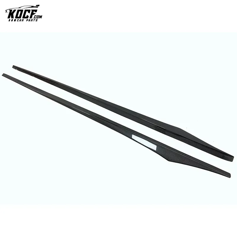 1 pair F06 F12 F13 Side Skirts Extension VRS style Carbon Fiber Side Skirts for BMW M6