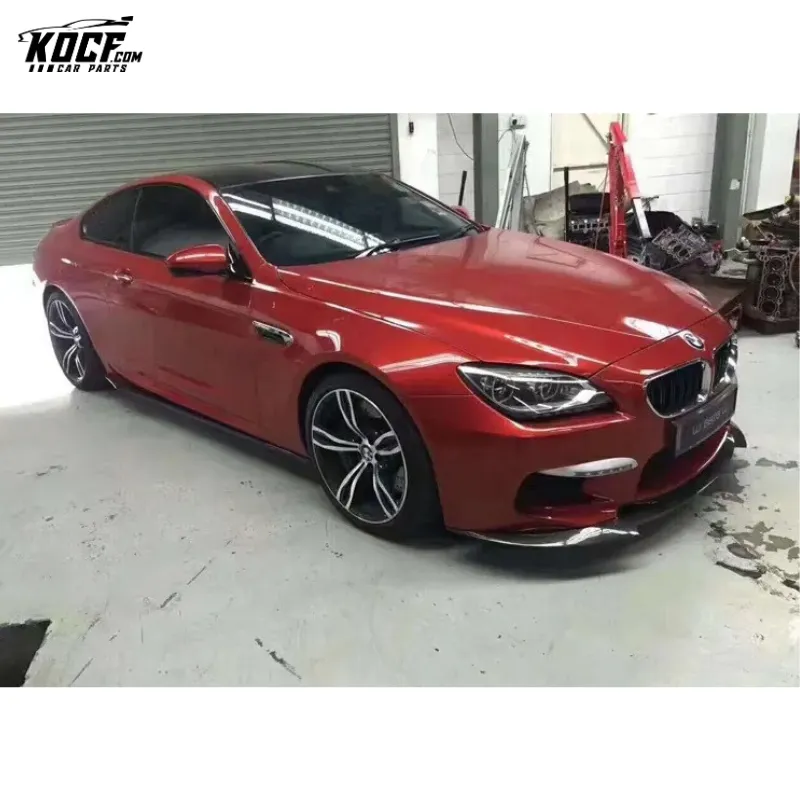 1 pair F06 F12 F13 Side Skirts Extension VRS style Carbon Fiber Side Skirts for BMW M6