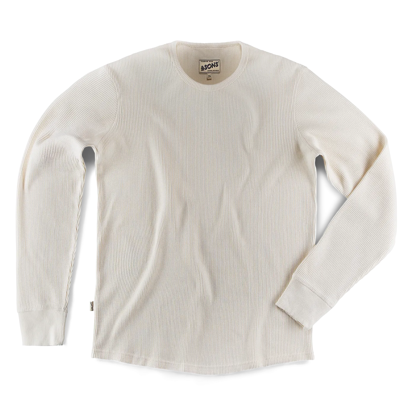 &SONS Base Waffle Crew Neck Raw