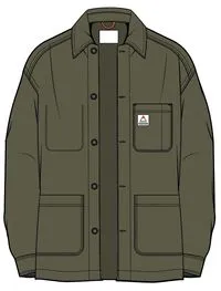 Balsa Canvas Overshirt - Khaki