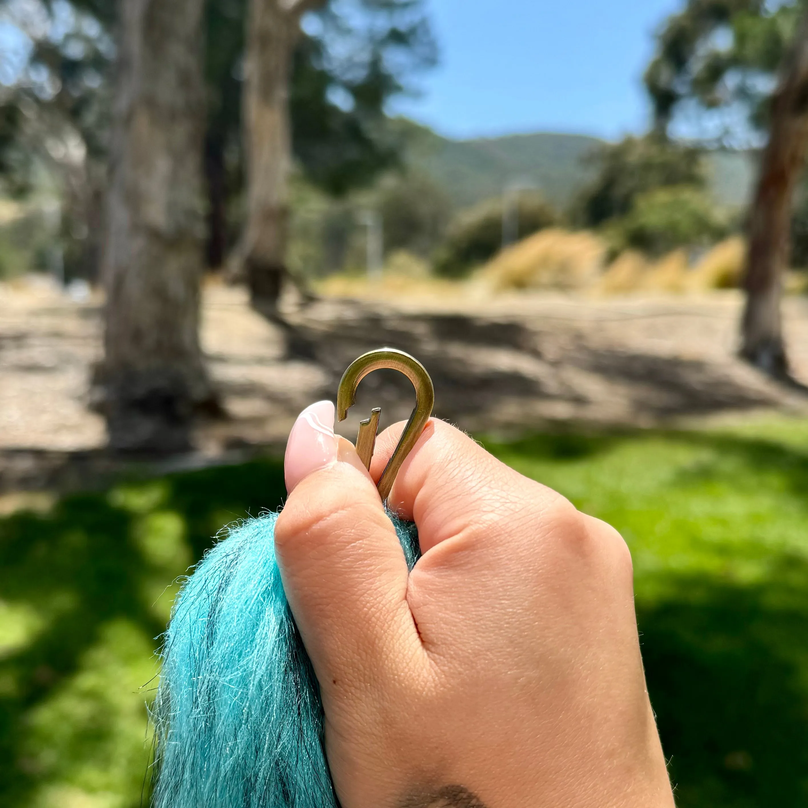 Black & Blue Ombré Tail