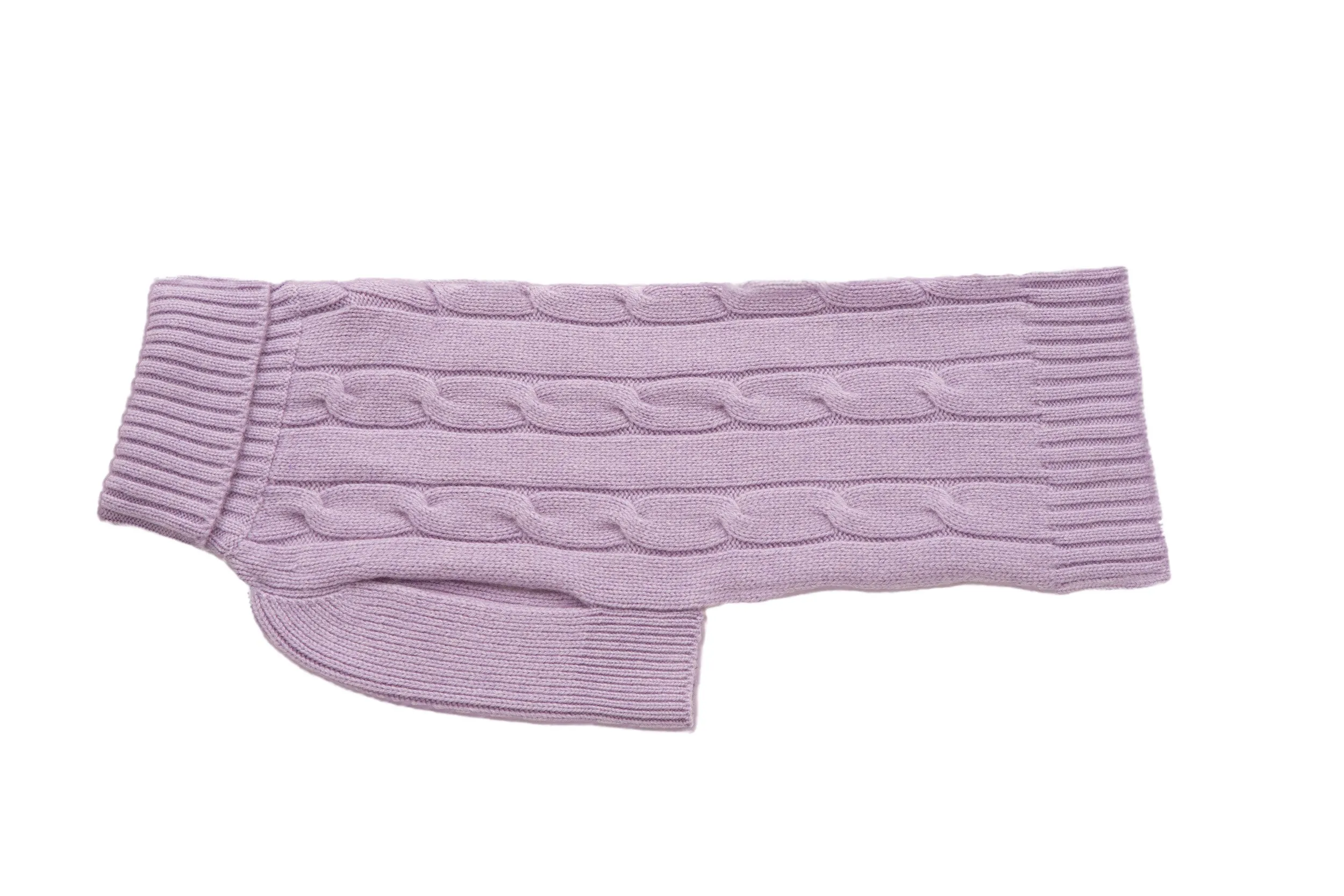 Cashmere Dog Solid Sweater - Lavender, Oatmeal & Fuschia