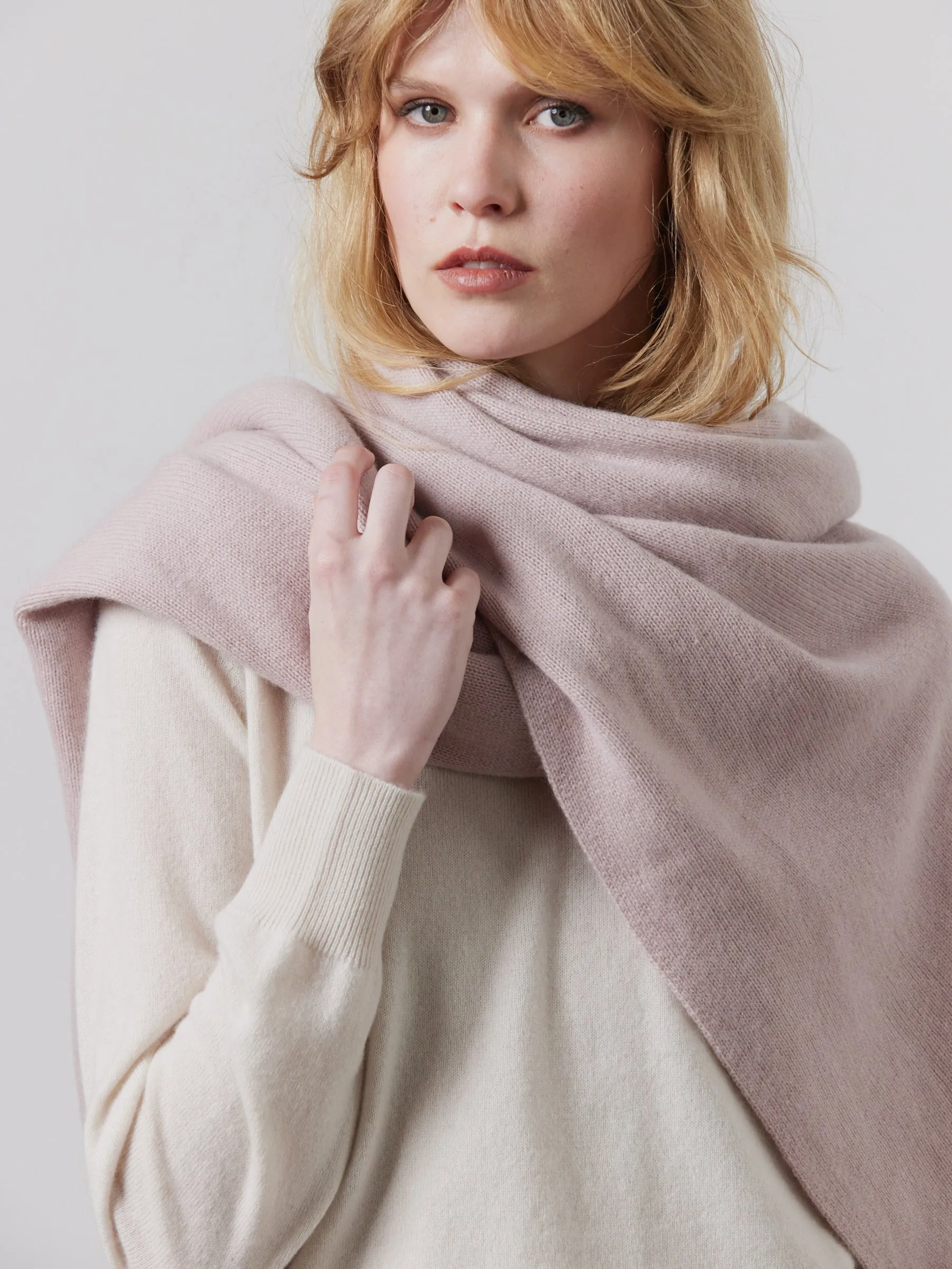 Cashmere Scarf - Rose