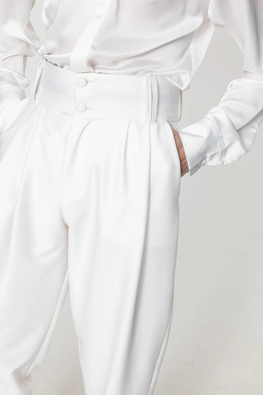 Davide Pants White