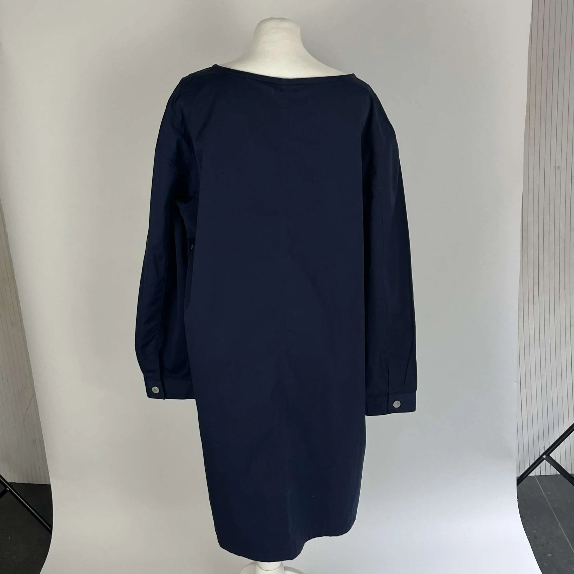 Dries Van Noten Navy Cotton Oversized Tunic Dress M/L/XL