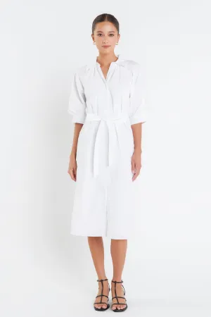 English Factory - Shrined Short Sleeves Shirt Dress