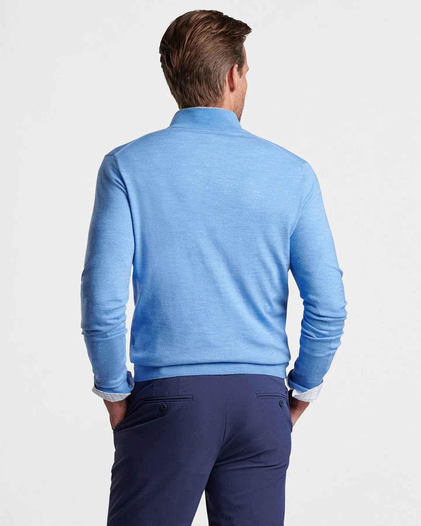 EXCURSIONIST FLEX 1/4 ZIP SWEATER - CASCADE BLUE