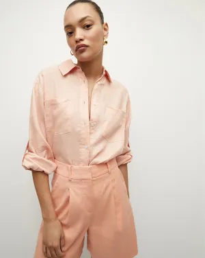 Gil Linen Button-Down Top