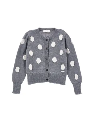 Grey Polka-dot Cardigan