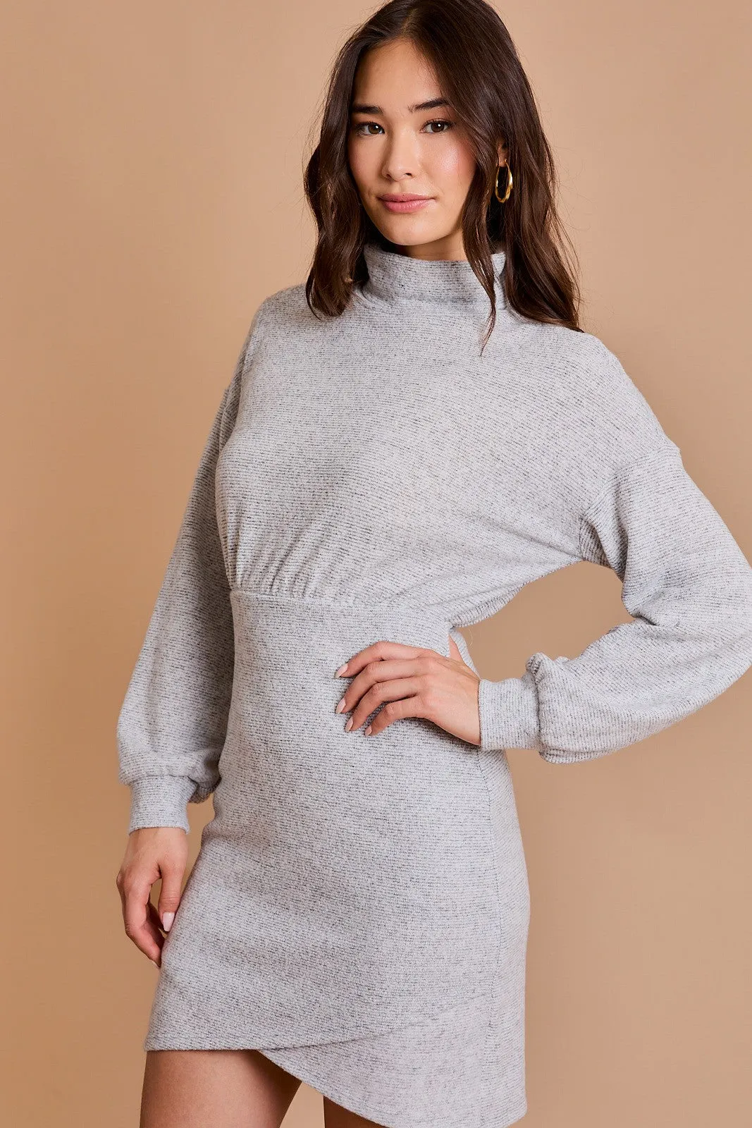 Heart At Ease Turtleneck Skirt Dress