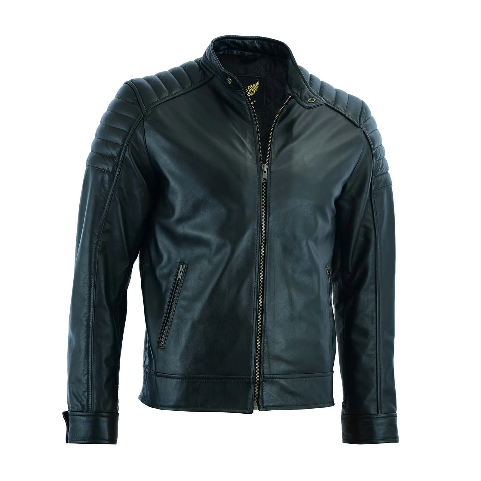 Men Leather Jacket Real Leather Jacket Lambskin Biker Style Jacket Sheep Skin