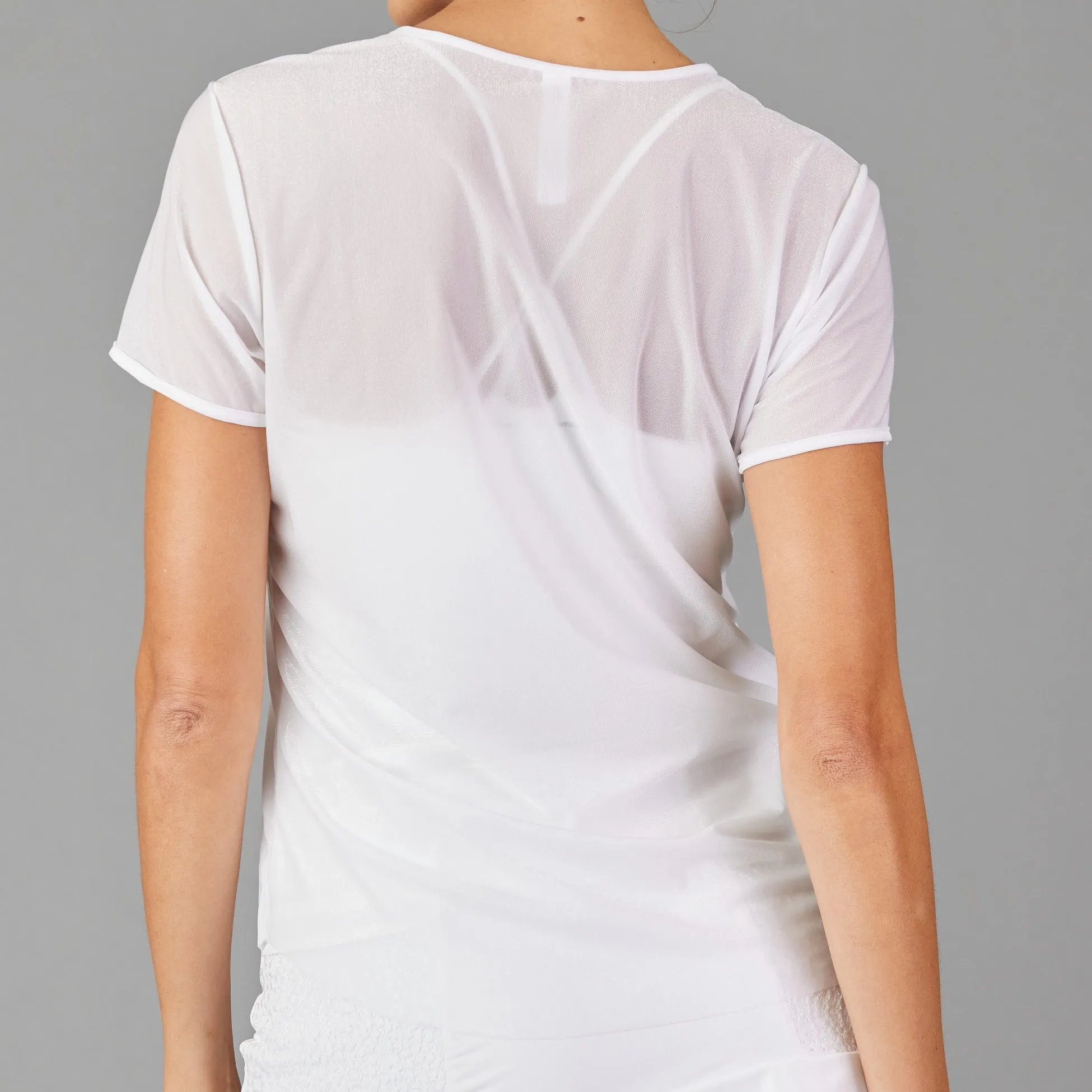 Mesh Layering Tee (white)