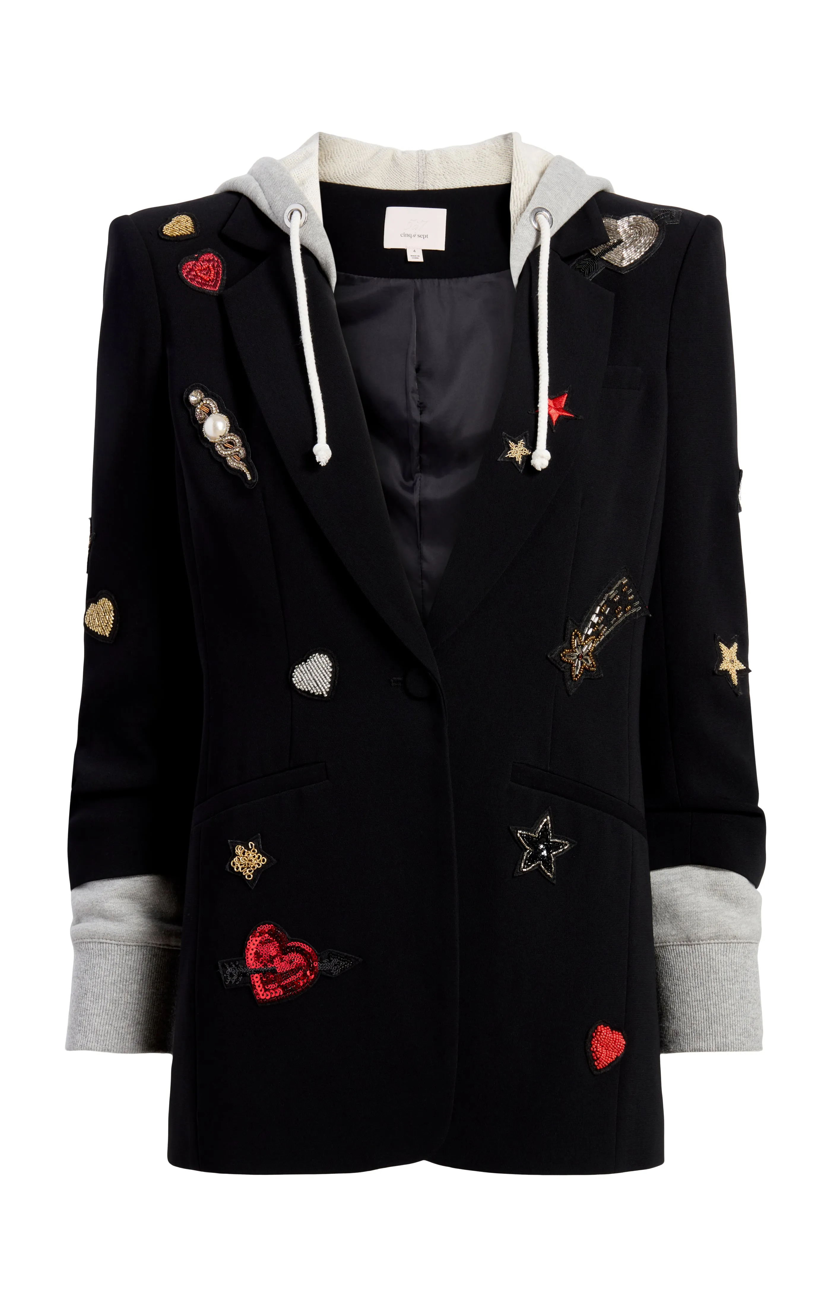 Nebula Embellished Hooded Khloe Blazer