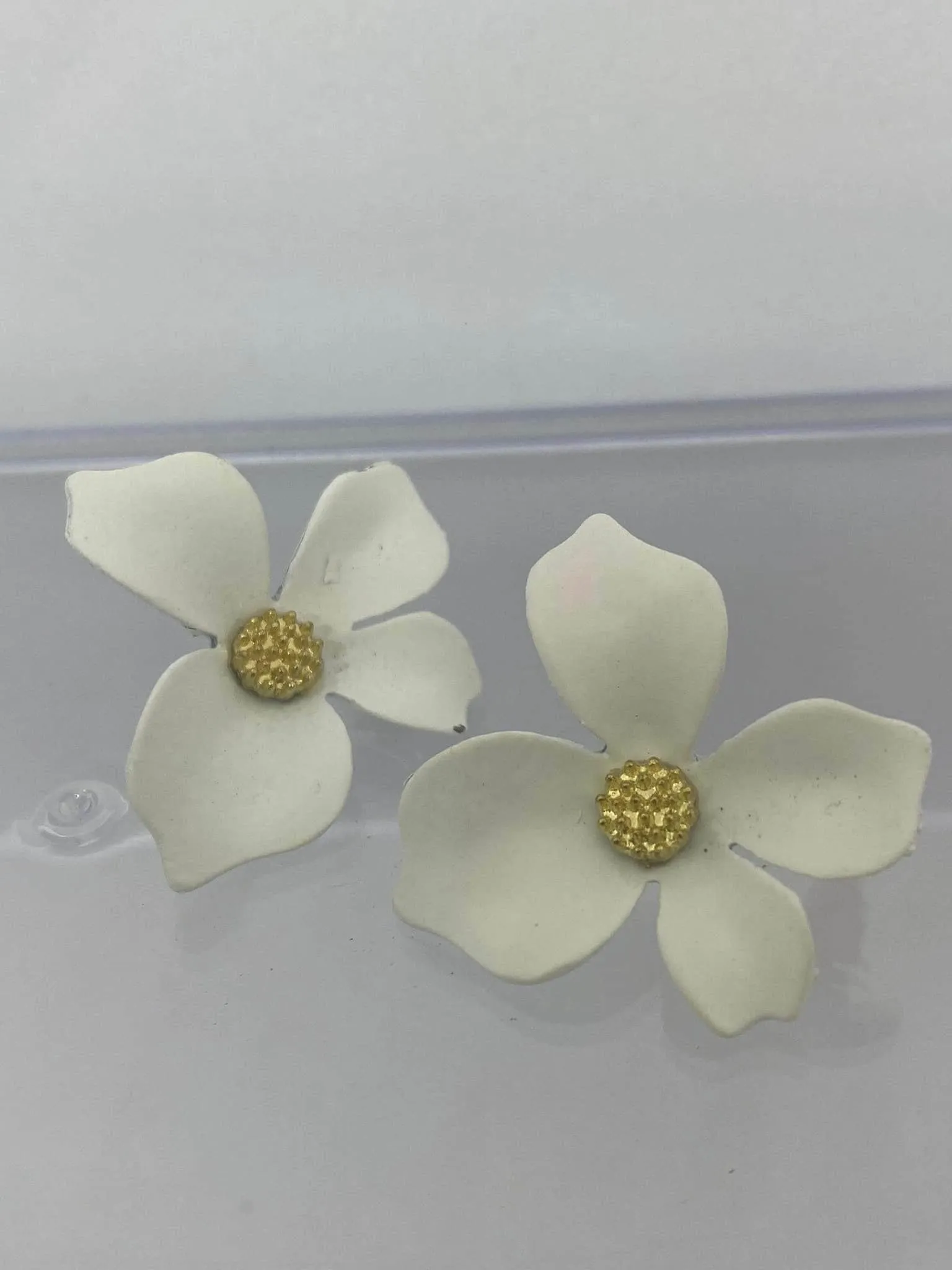 Philippines National Flower Sampaguita Earrings - AC010