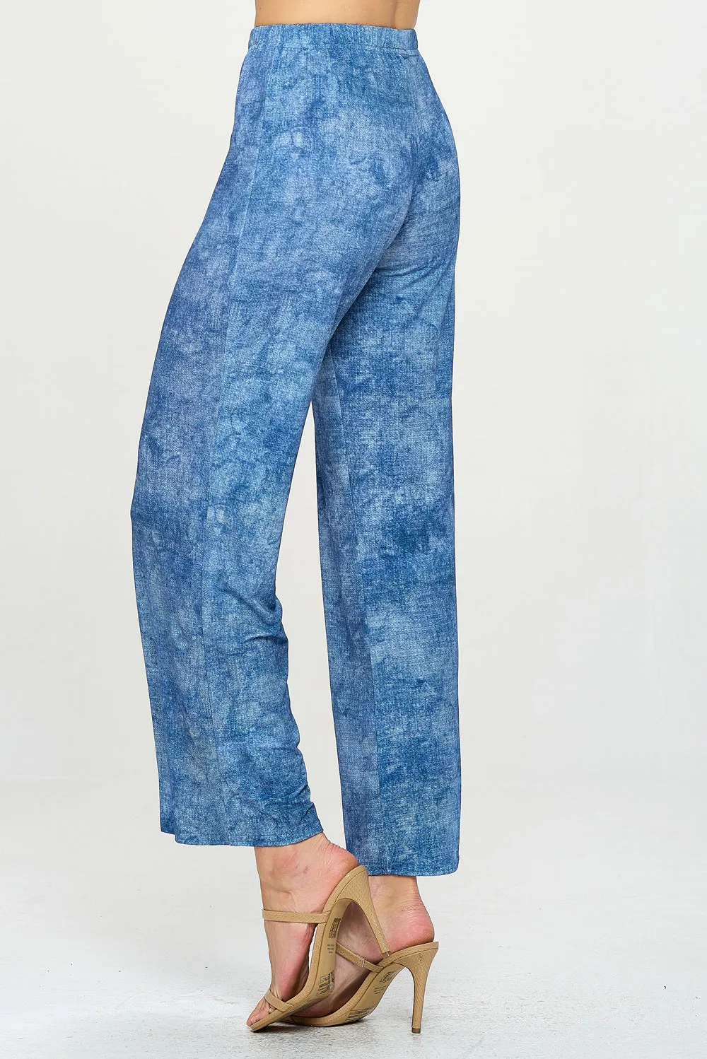 Print  HIT Flared Pants-5042HT-ARD1-D003