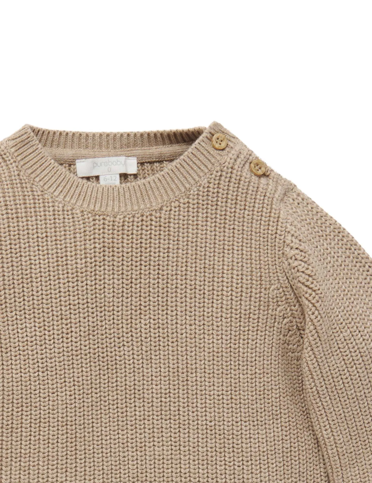 Pure Baby Classic Rib Jumper