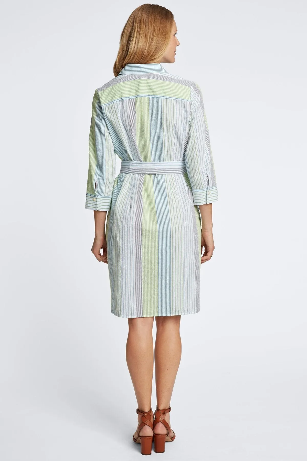 Rocca Seersucker Stripe Dress