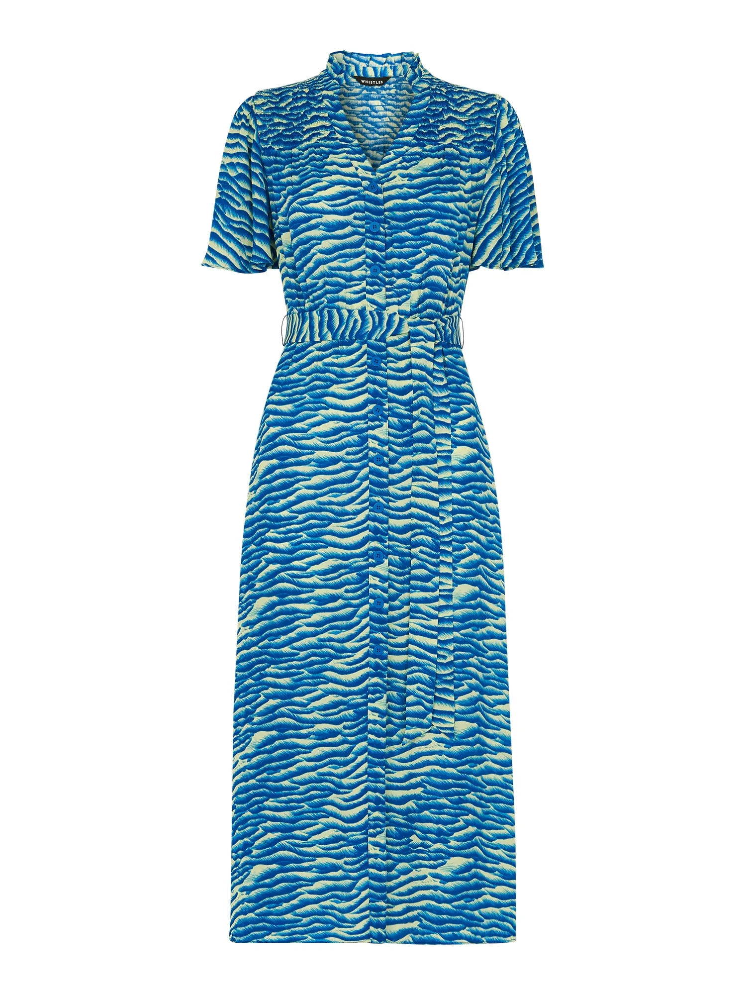 Seafoam Zebra Midi Dress