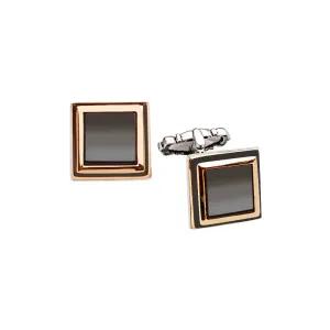 Silver Onyx Stone Cufflink