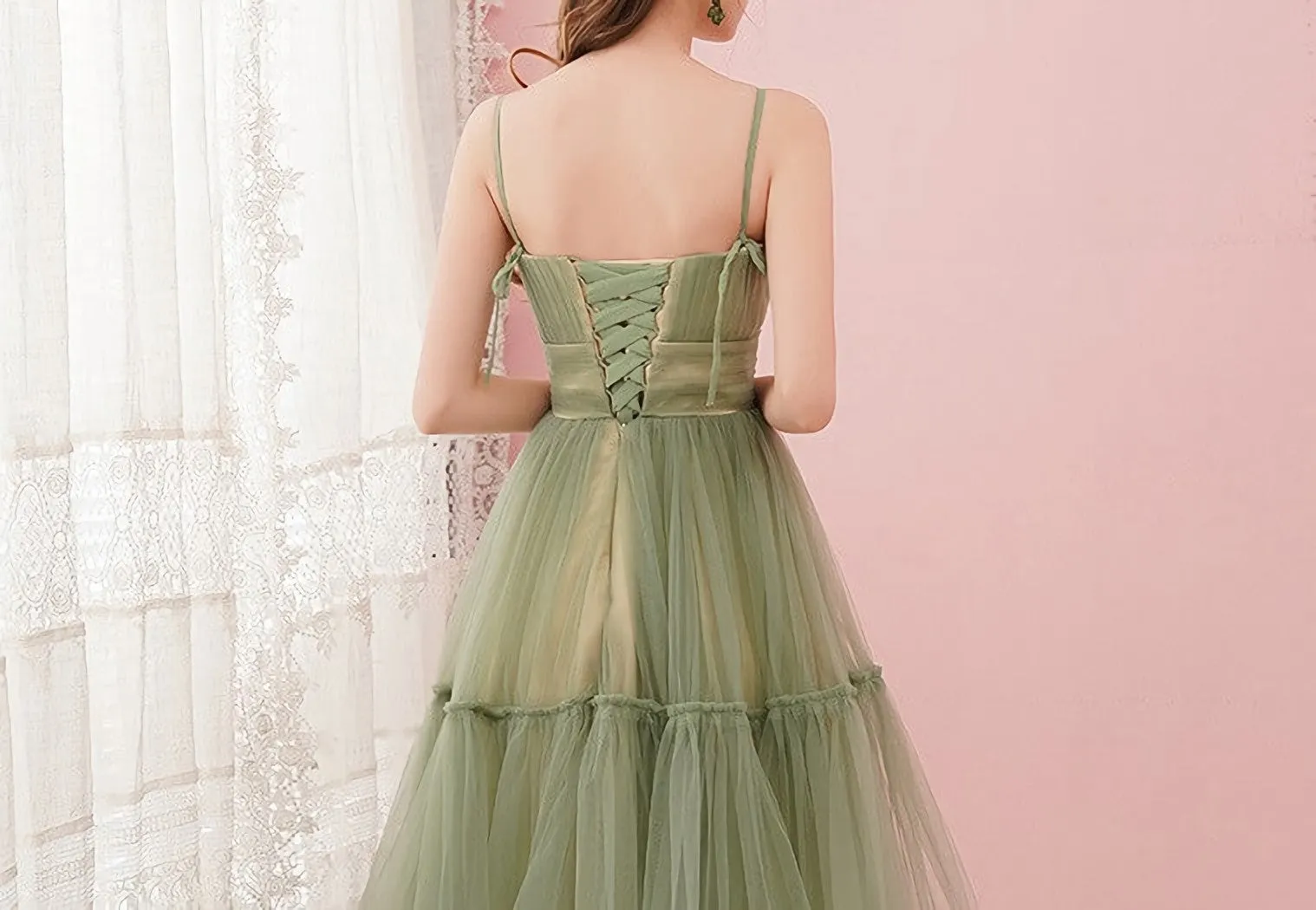 Simple Sage Green Homecoming Graduation Dresses